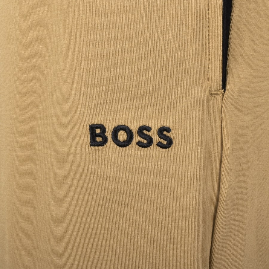 Image number 3 for BOSS Mix And Match Jersey Shorts Beige