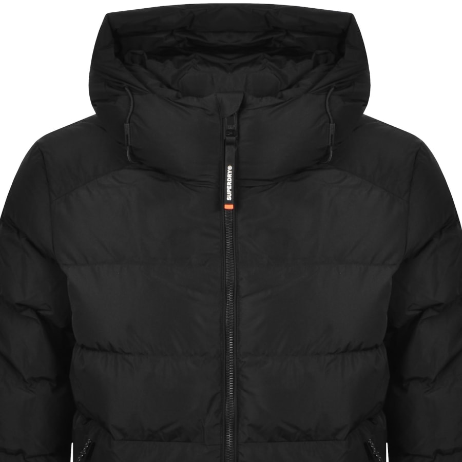 Image number 3 for Superdry Hooded Sports Puffer Jacket Black