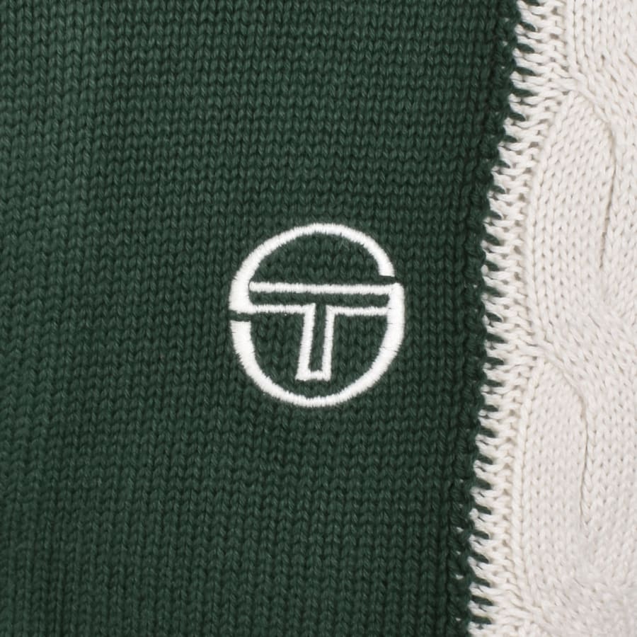 Image number 3 for Sergio Tacchini Bruni Knit Cardigan Navy