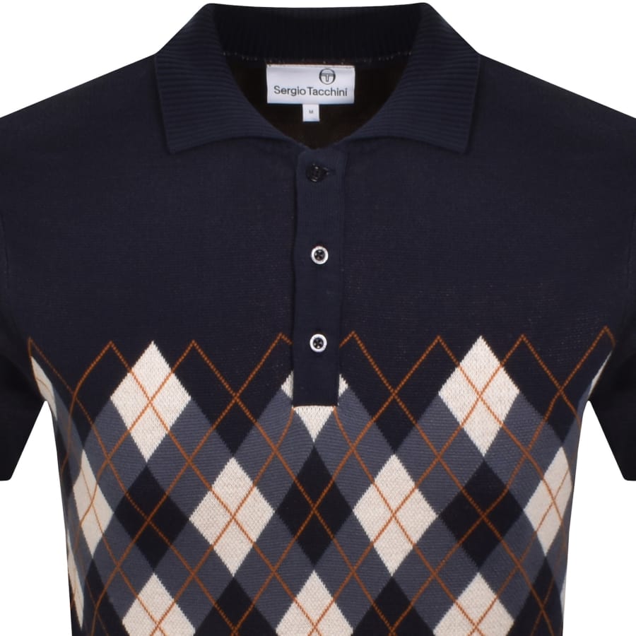 Image number 2 for Sergio Tacchini Carezza Knit Polo Navy