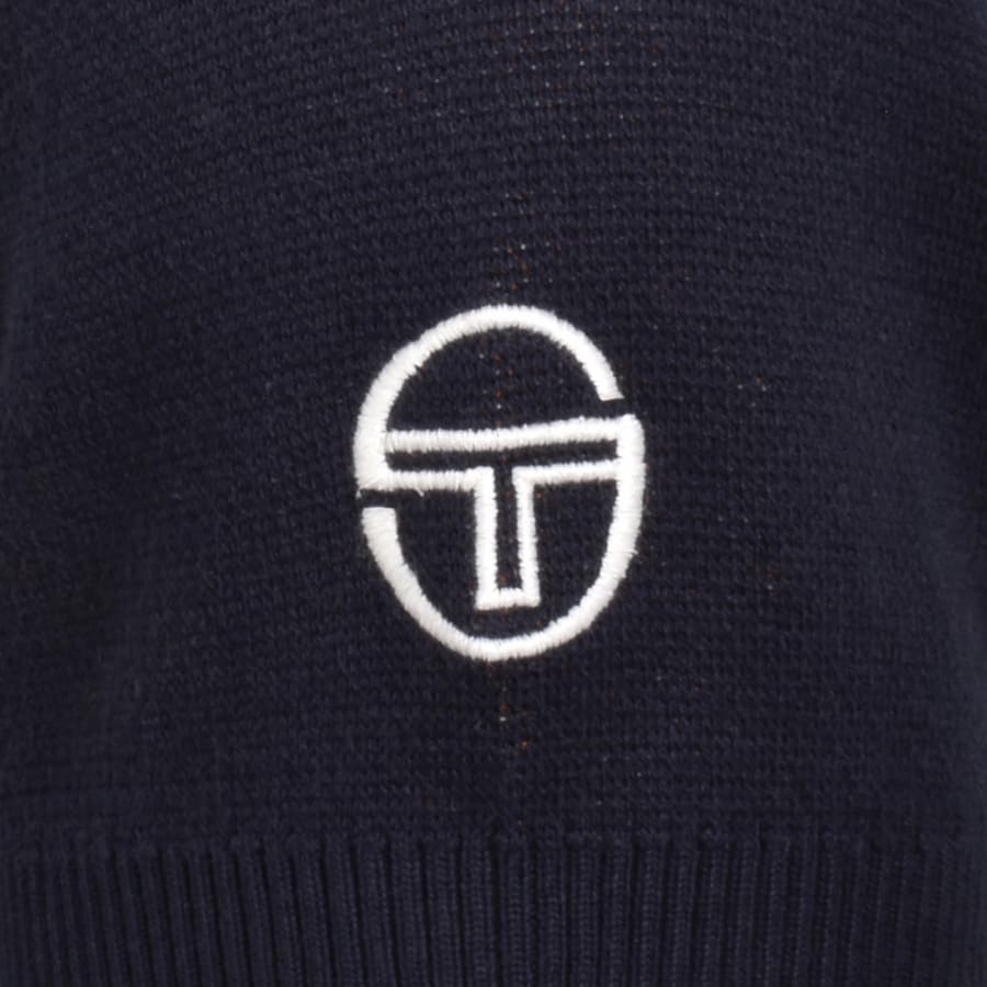 Image number 3 for Sergio Tacchini Carezza Knit Polo Navy