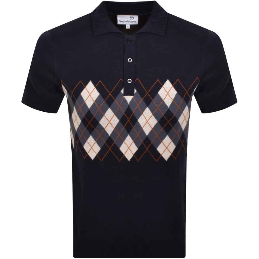 Image number 1 for Sergio Tacchini Carezza Knit Polo Navy