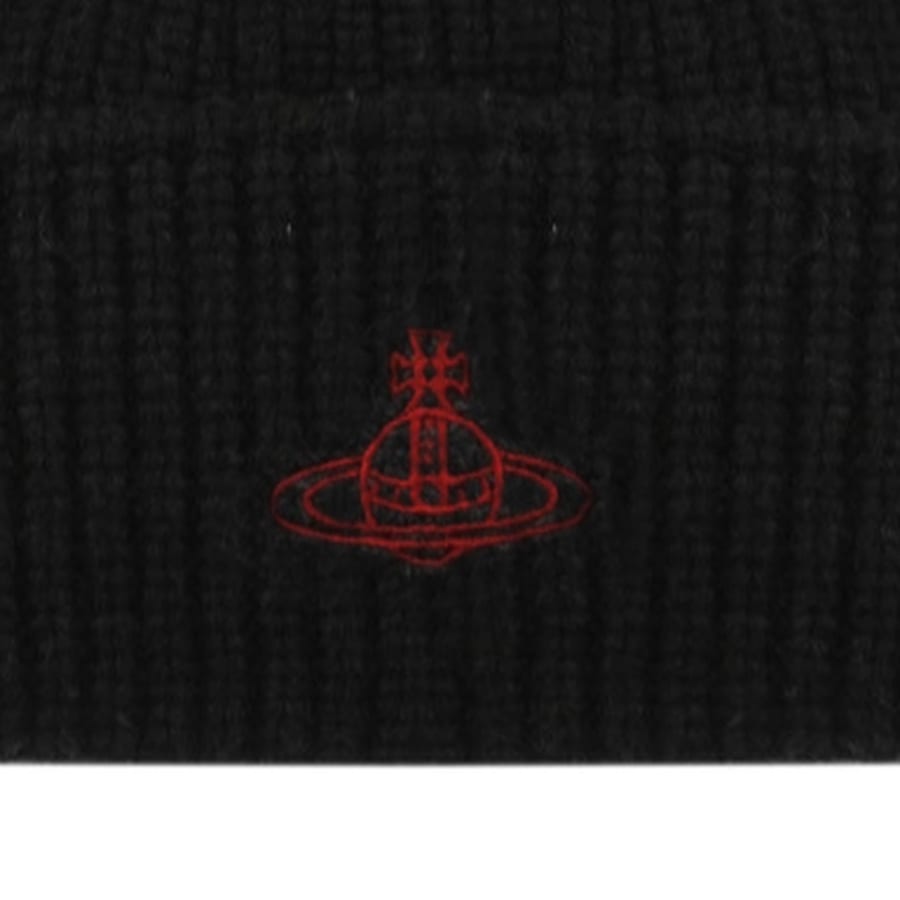Image number 3 for Vivienne Westwood Wool Knit Beanie Black