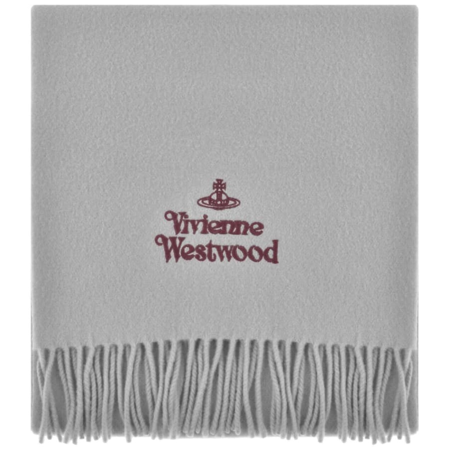 Image number 1 for Vivienne Westwood Logo Scarf Grey