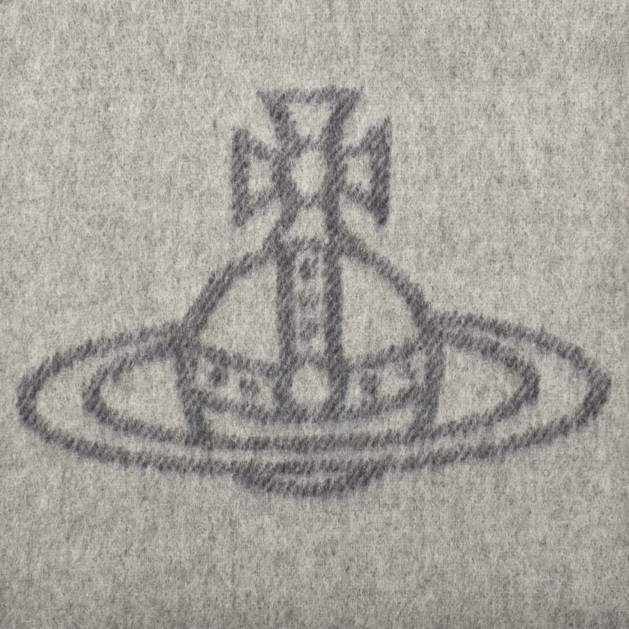 Image number 2 for Vivienne Westwood Logo Scarf Grey
