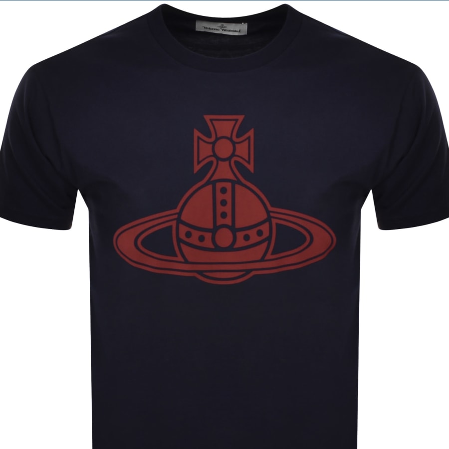 Image number 2 for Vivienne Westwood Paris Orb Classic T Shirt Navy