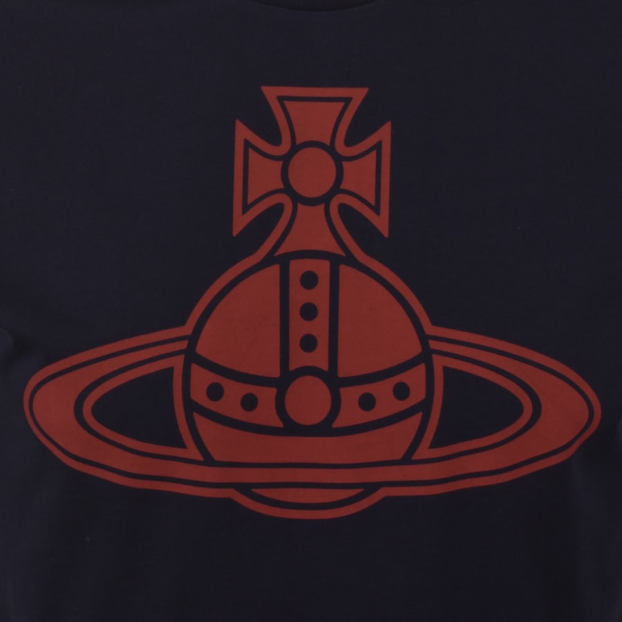 Image number 3 for Vivienne Westwood Paris Orb Classic T Shirt Navy