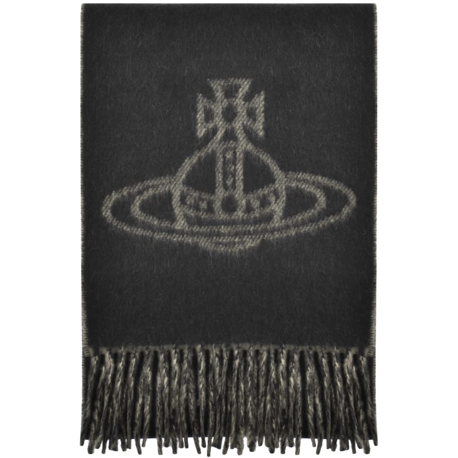 Image number 1 for Vivienne Westwood Logo Scarf Black