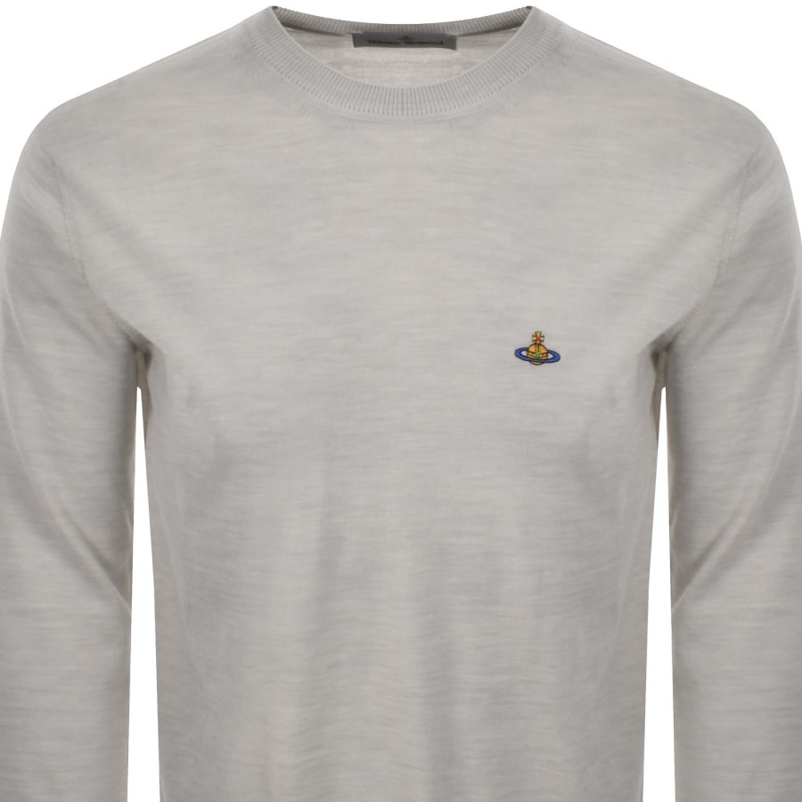 Image number 2 for Vivienne Westwood Alex Round Neck Jumper Grey