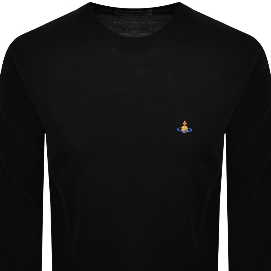 Image number 2 for Vivienne Westwood Alex Round Neck Jumper Black