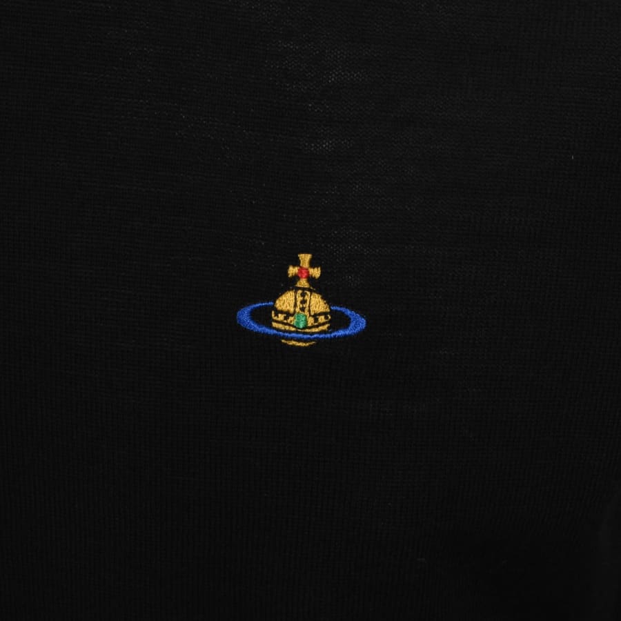 Image number 3 for Vivienne Westwood Alex Round Neck Jumper Black
