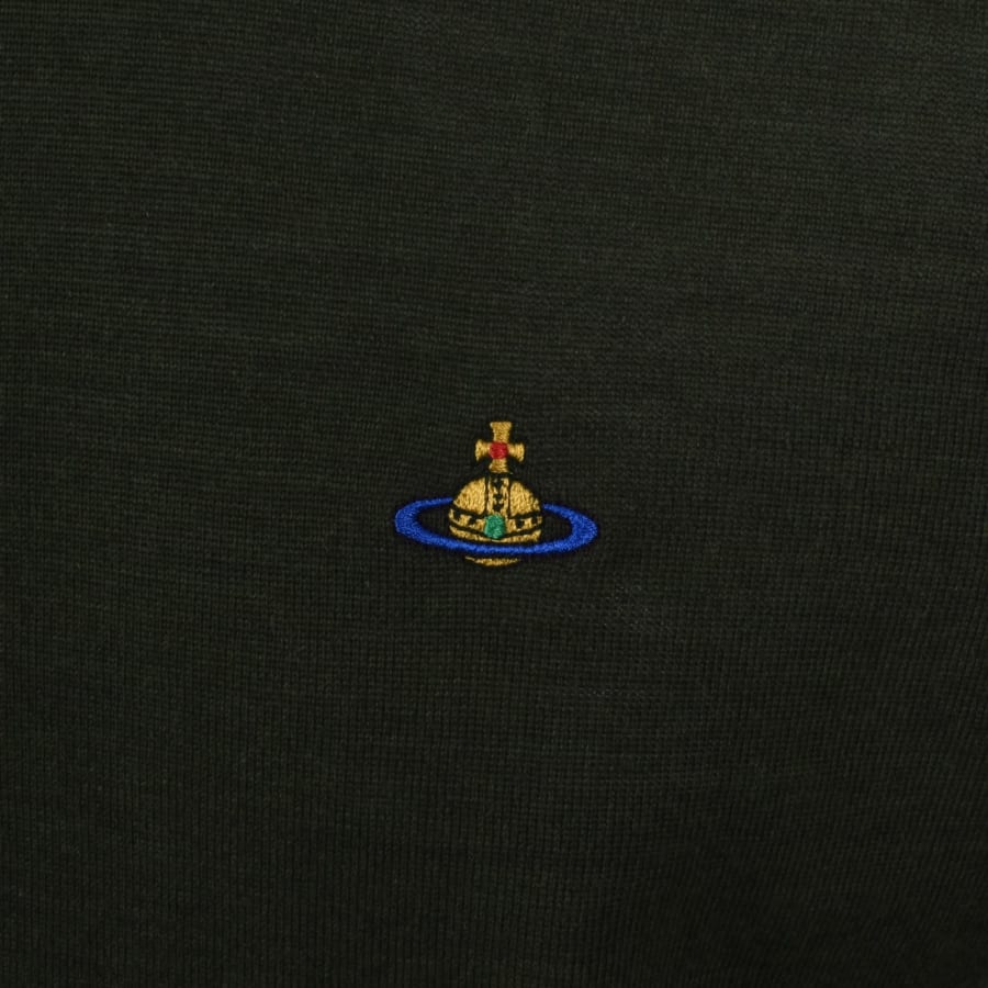 Image number 3 for Vivienne Westwood Alex Round Neck Jumper Green