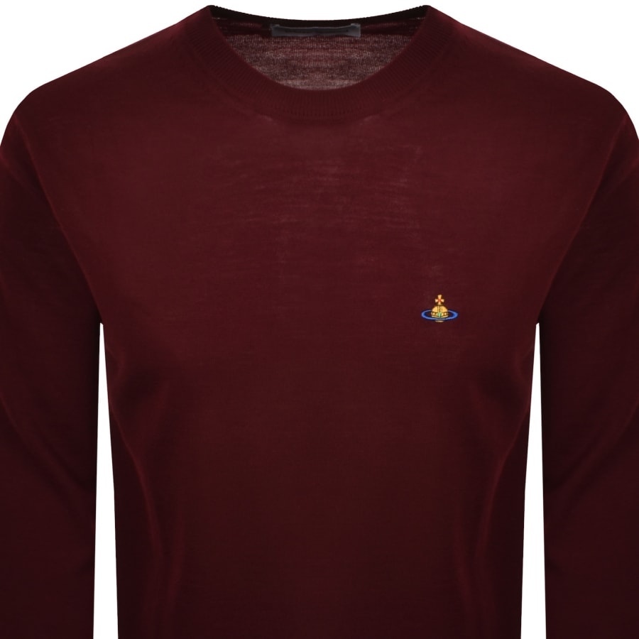 Image number 2 for Vivienne Westwood Alex Round Neck Jumper Red