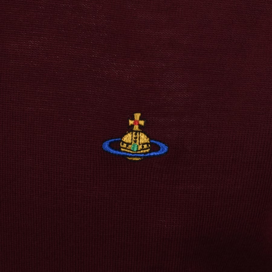 Image number 3 for Vivienne Westwood Alex Round Neck Jumper Red