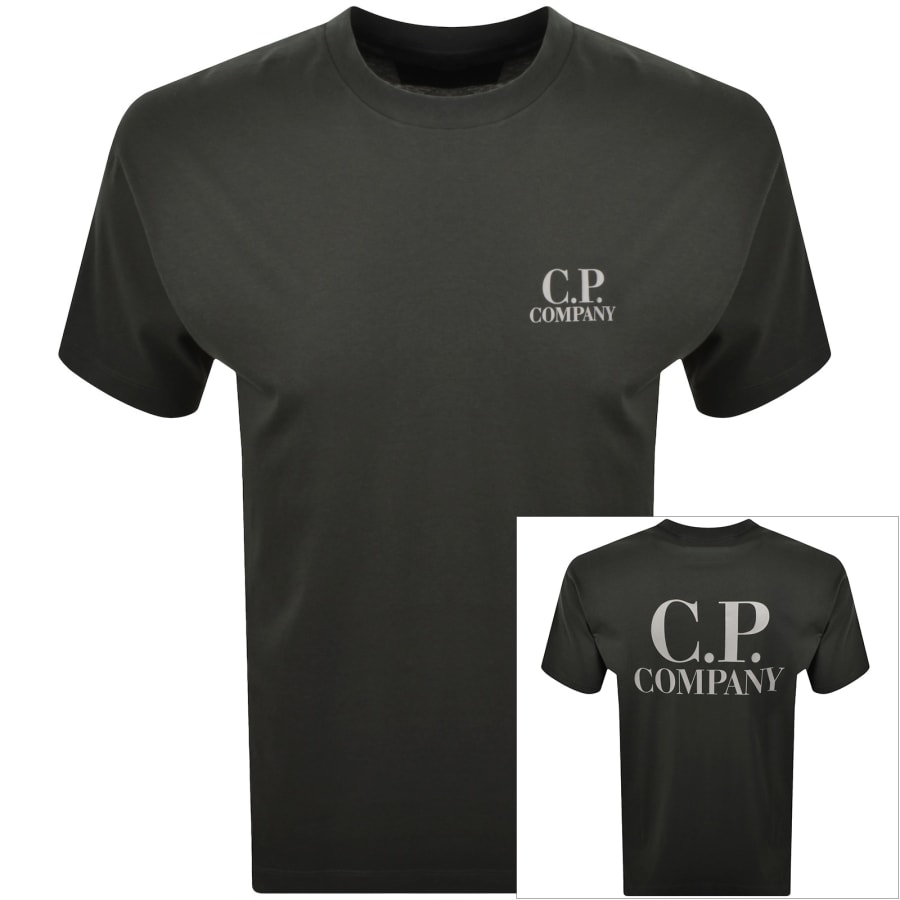 Image number 1 for CP Company Logo T Shirt Grey