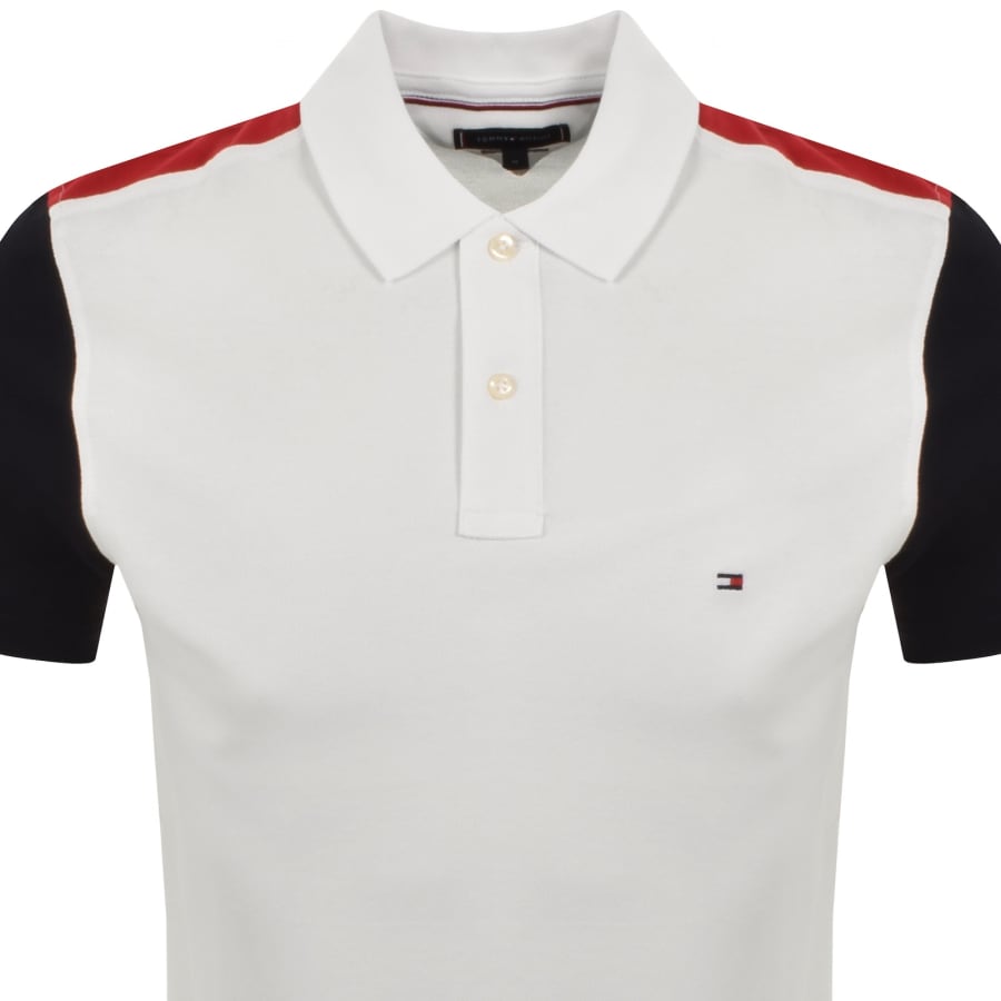 Image number 2 for Tommy Hilfiger Blocking Polo T Shirt White