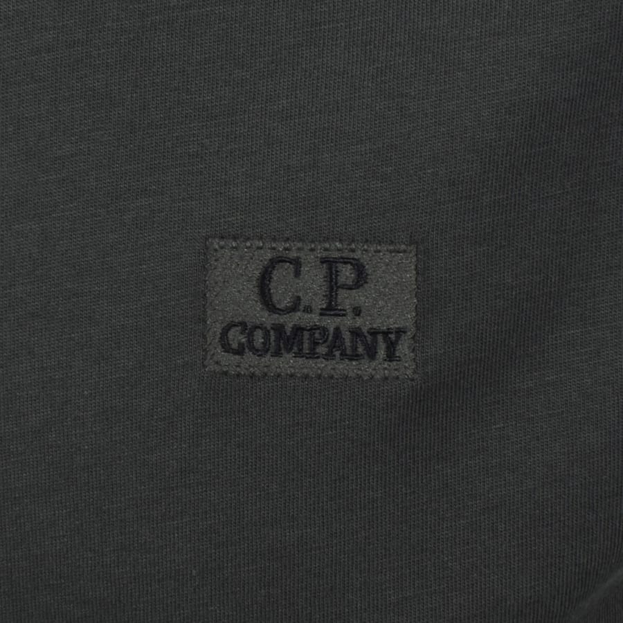 Image number 3 for CP Company Logo T Shirt Dark Shadow Grey