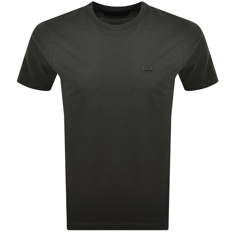Image number 1 for CP Company Logo T Shirt Dark Shadow Grey