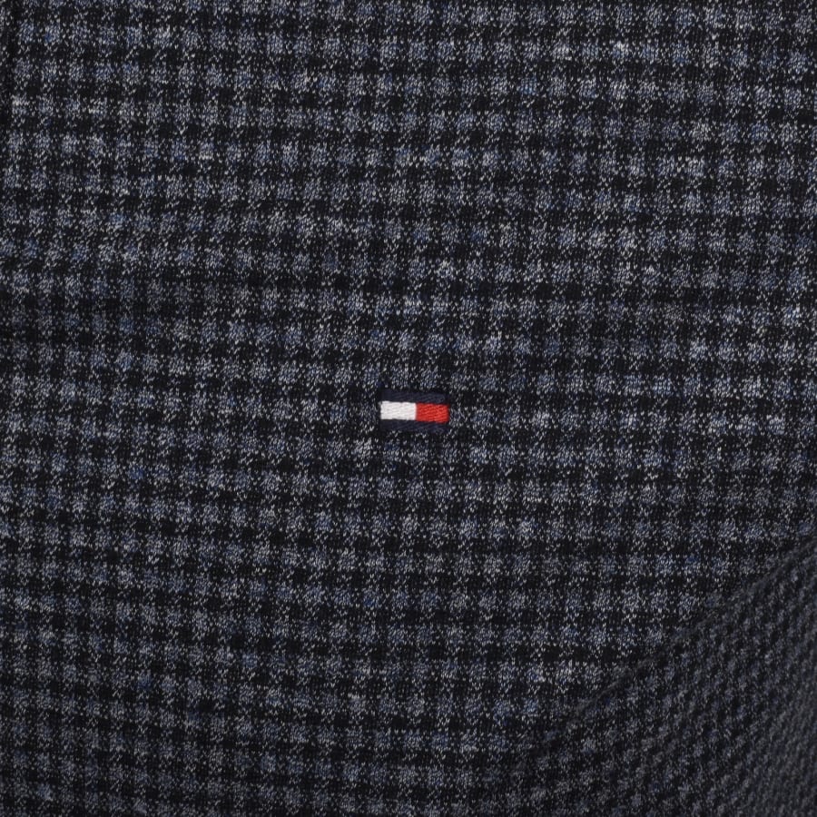 Image number 3 for Tommy Hilfiger Mouline Check Jacquard Polo Blue