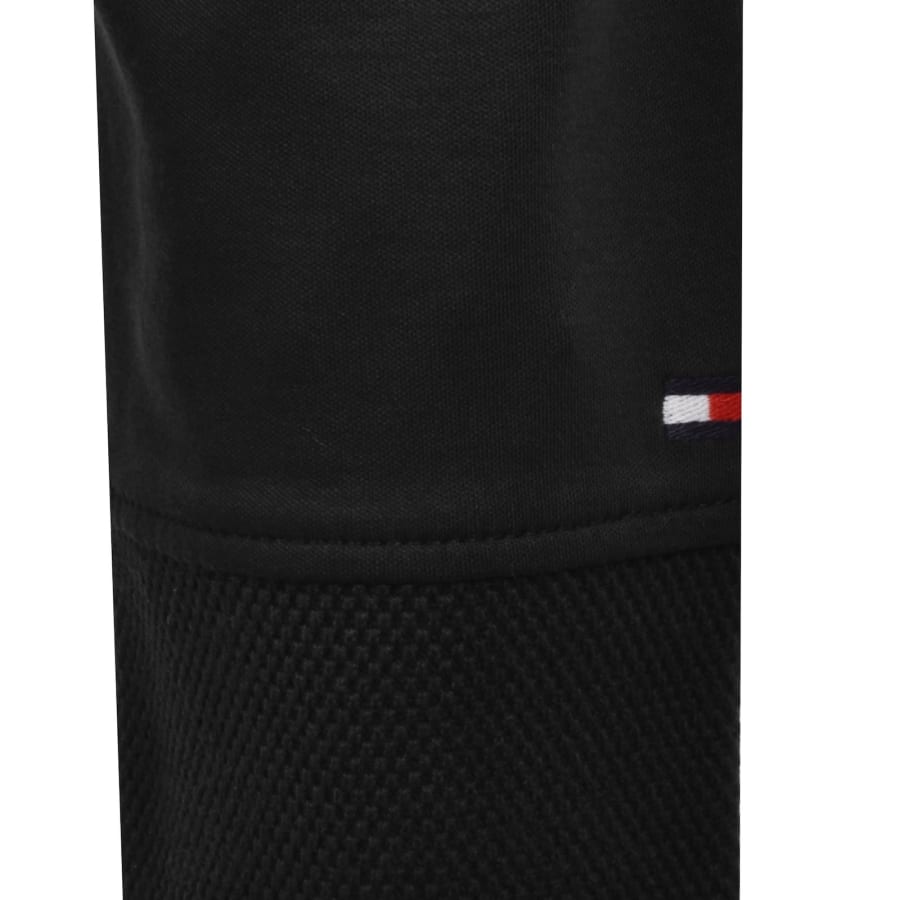 Image number 3 for Tommy Hilfiger Interlock Zip Polo T Shirt Black