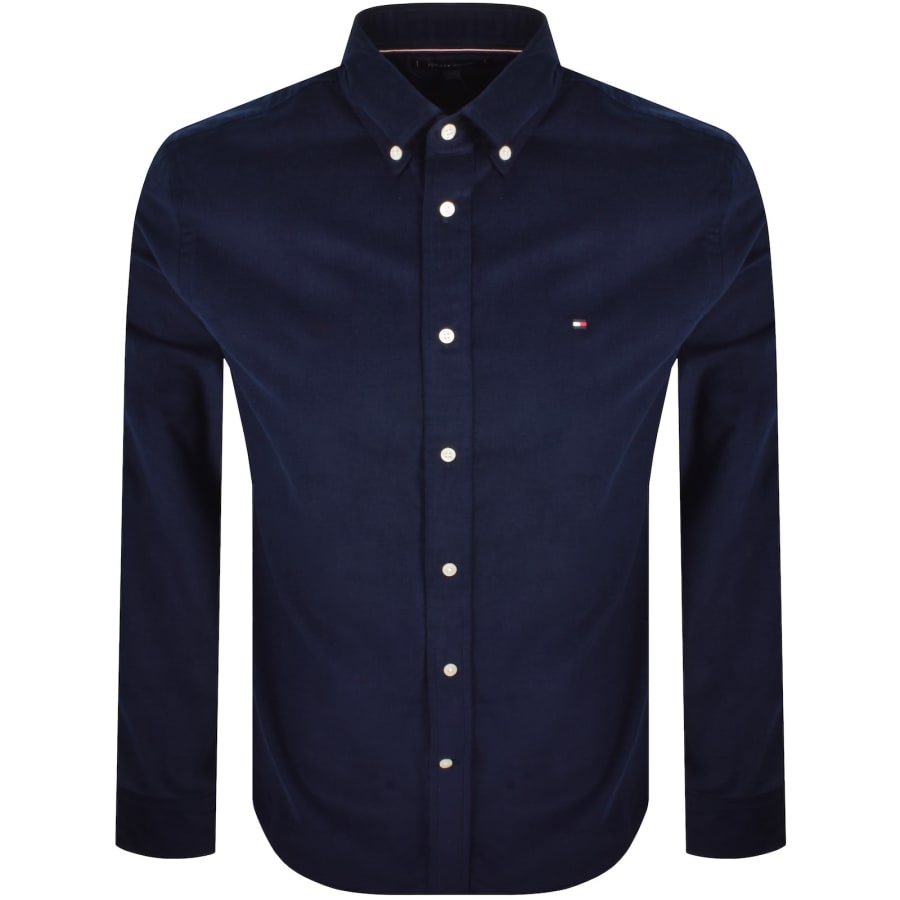 Image number 1 for Tommy Hilfiger Corduroy Shirt Navy