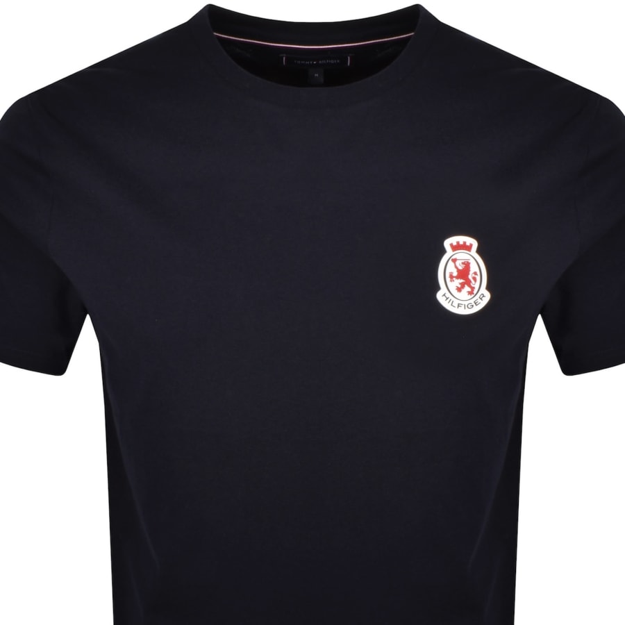 Image number 2 for Tommy Hilfiger Crest T Shirt Desert Sky Navy
