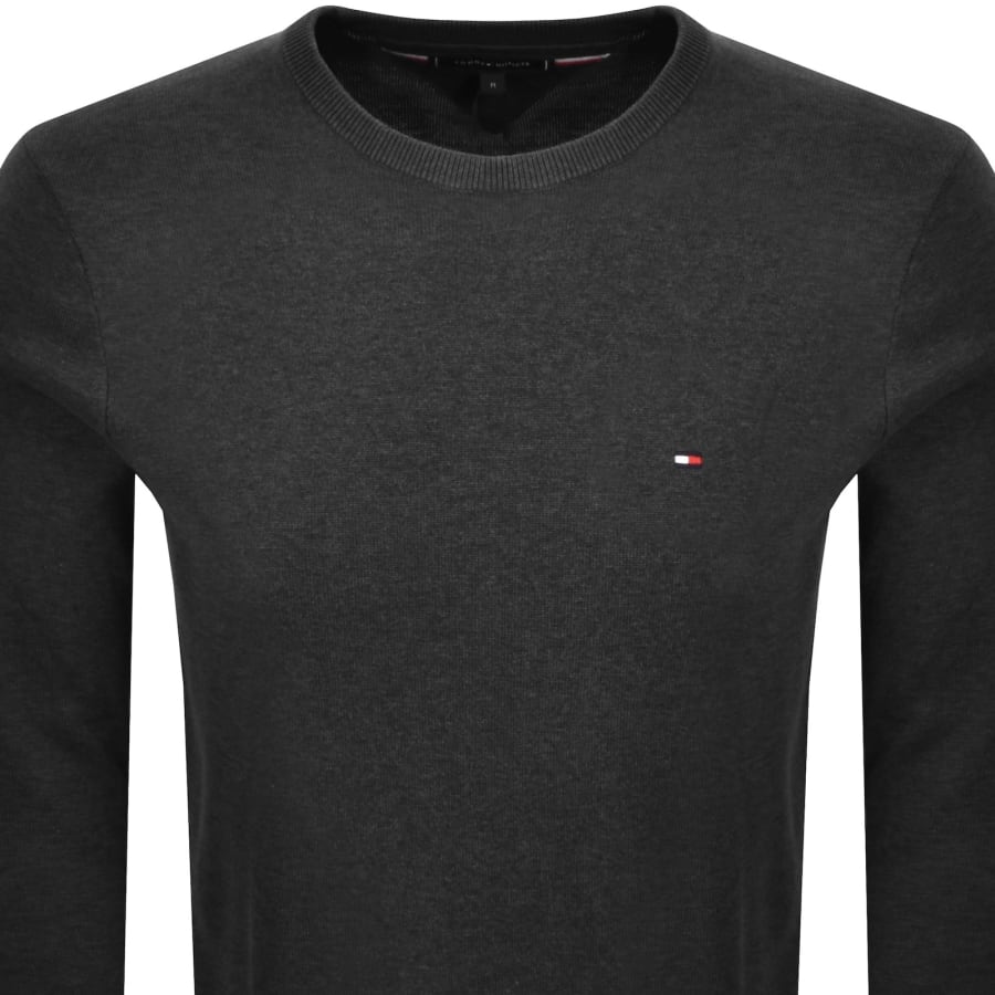 Image number 2 for Tommy Hilfiger Essential Knit Jumper Grey