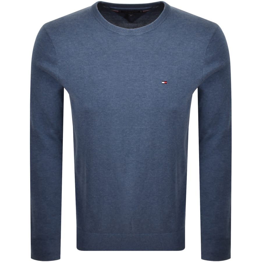 Image number 1 for Tommy Hilfiger Essential Knit Jumper Blue