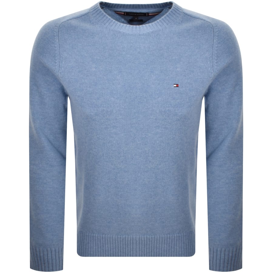 Image number 1 for Tommy Hilfiger Lambswool Knit Jumper Blue