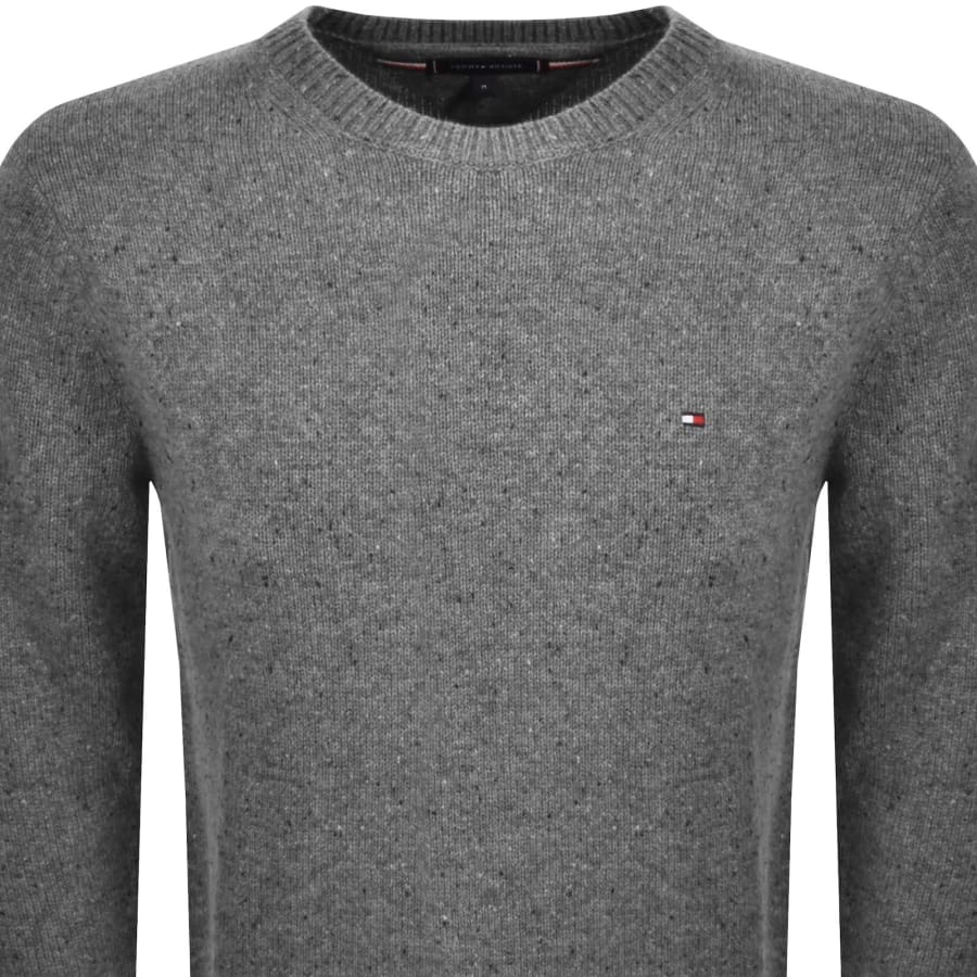 Image number 2 for Tommy Hilfiger Lambswool Blend Jumper Grey