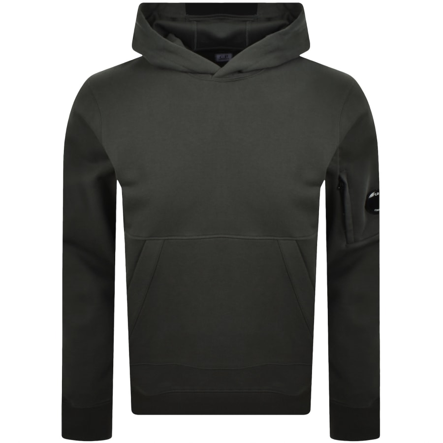 Image number 2 for CP Company Diagonal Raised Hoodie Grey