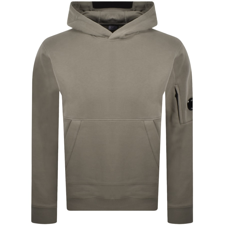 Image number 2 for CP Company Diagonal Raised Hoodie Grey
