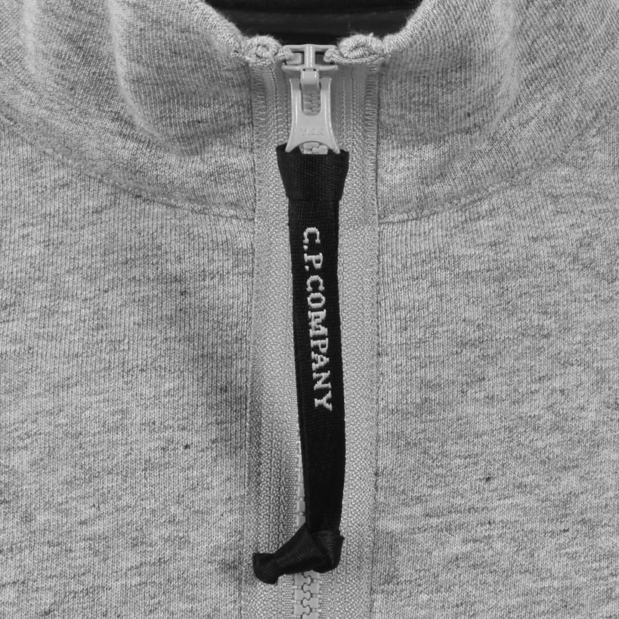 Image number 5 for CP Company Quarter Zip Sweatshirt Grey