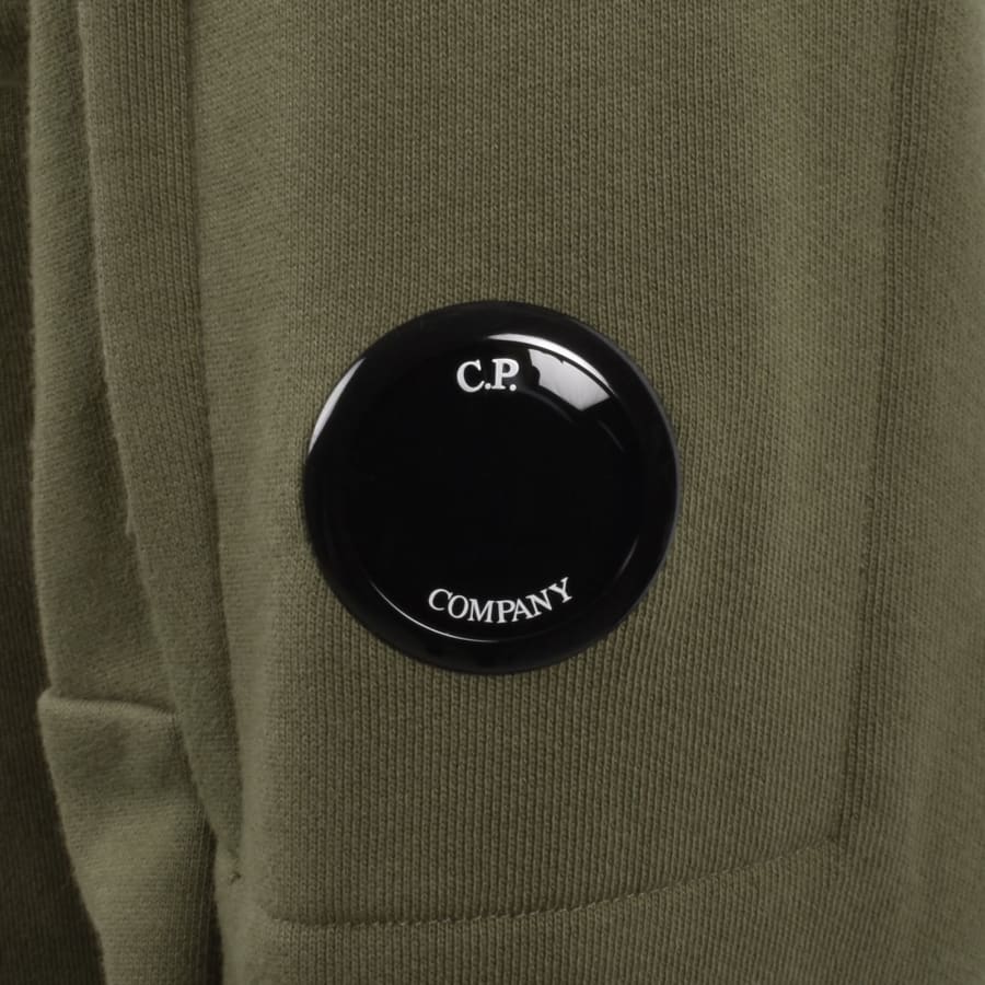 Image number 4 for CP Company Quarter Zip Sweatshirt Capers Green