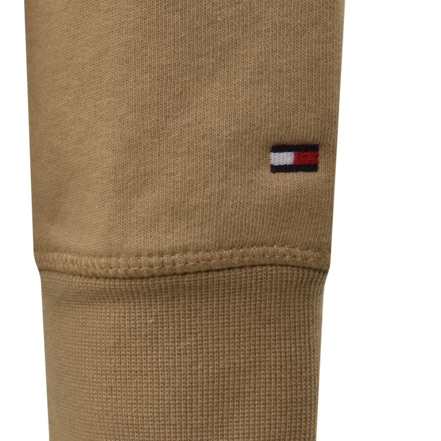 Image number 4 for Tommy Hilfiger Logo Hoodie Brown
