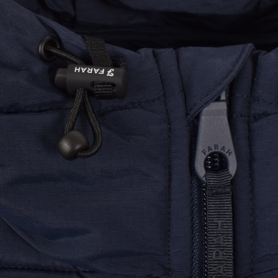 Image number 4 for Farah Kennedy Padded Jacket Yale Blue