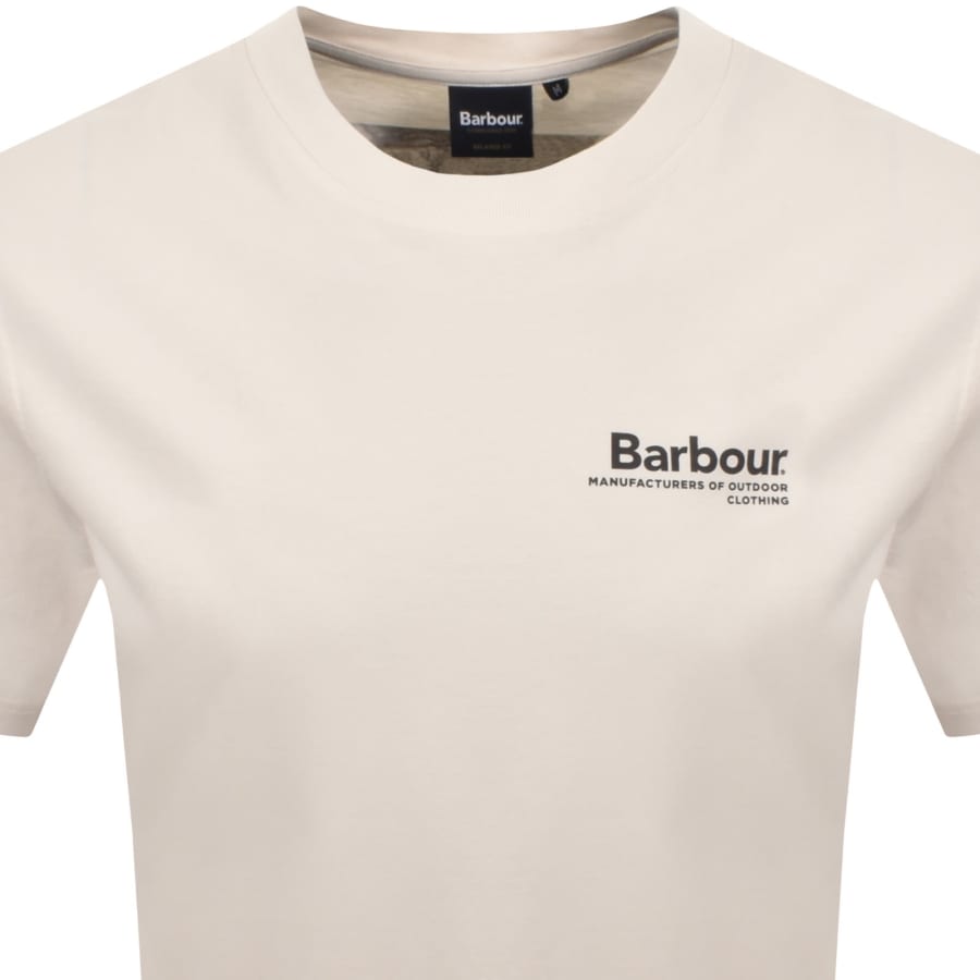 Image number 3 for Barbour Windfell Graphic T Shirt Beige