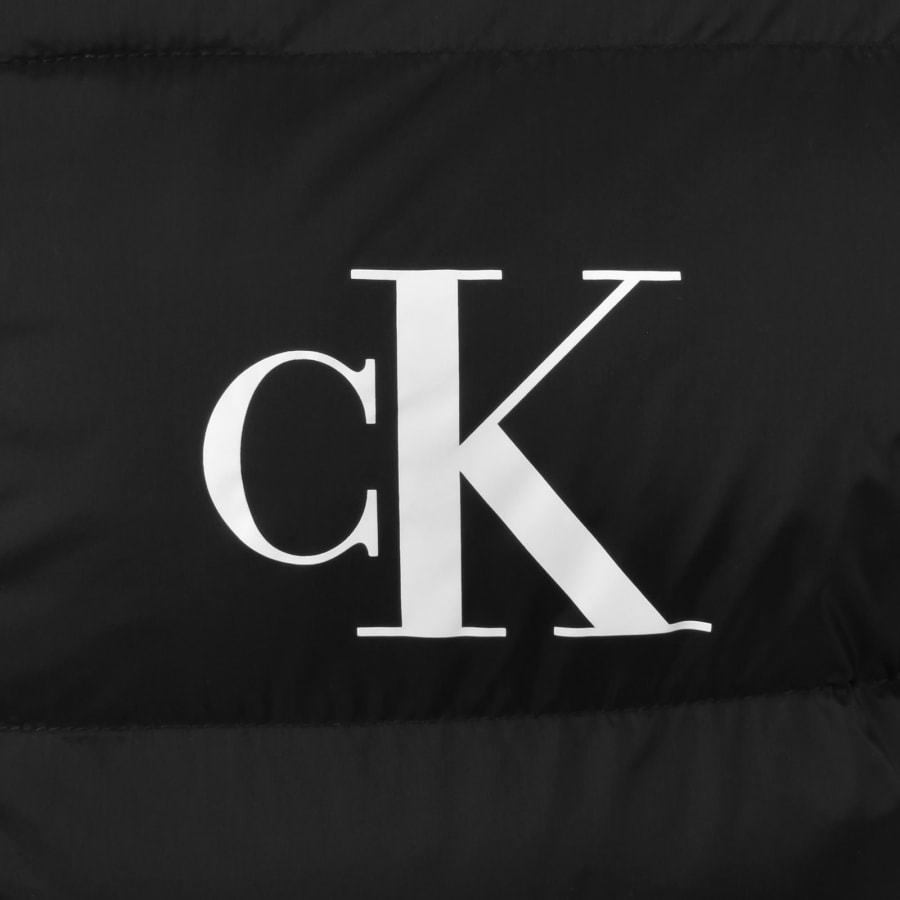 Image number 3 for Calvin Klein Jeans Logo Puffer Jacket Black