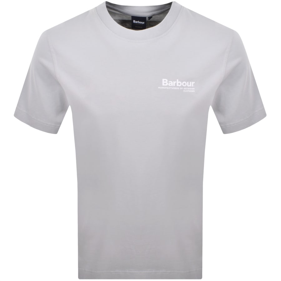 Image number 2 for Barbour Windfell Graphic T Shirt Blue