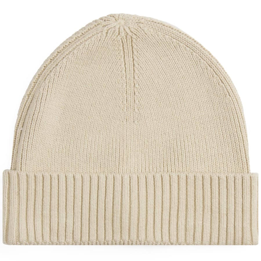 Image number 2 for Tommy Hilfiger Flag Beanie Hat Beige