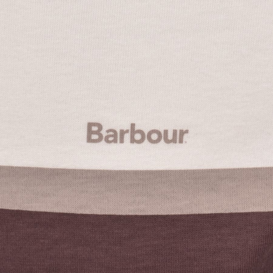 Image number 3 for Barbour Newsham Striped T Shirt Cream