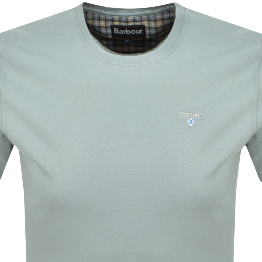 Image number 2 for Barbour Tartan Sport T Shirt Slate Blue