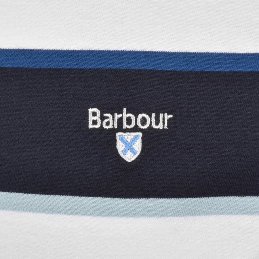Image number 3 for Barbour Meldon Stripe T Shirt Navy