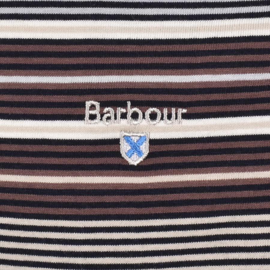 Image number 3 for Barbour Steelrigg Stripe T Shirt Navy