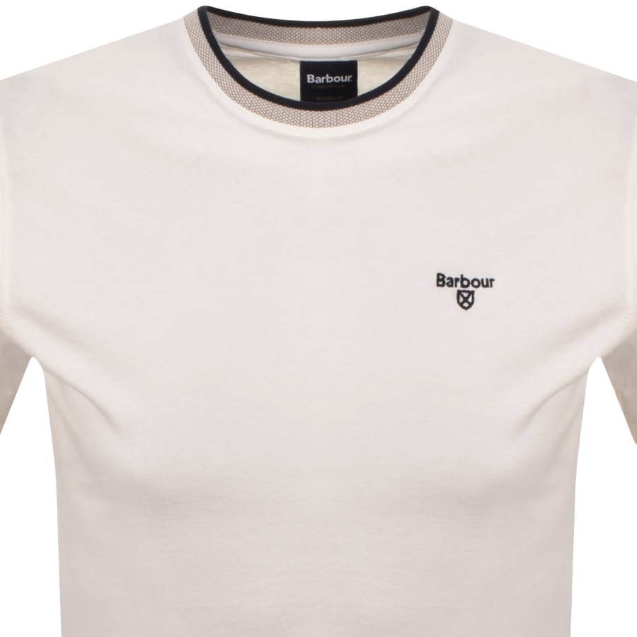 Image number 2 for Barbour Cornsay Tailored Fit T Shirt Cream