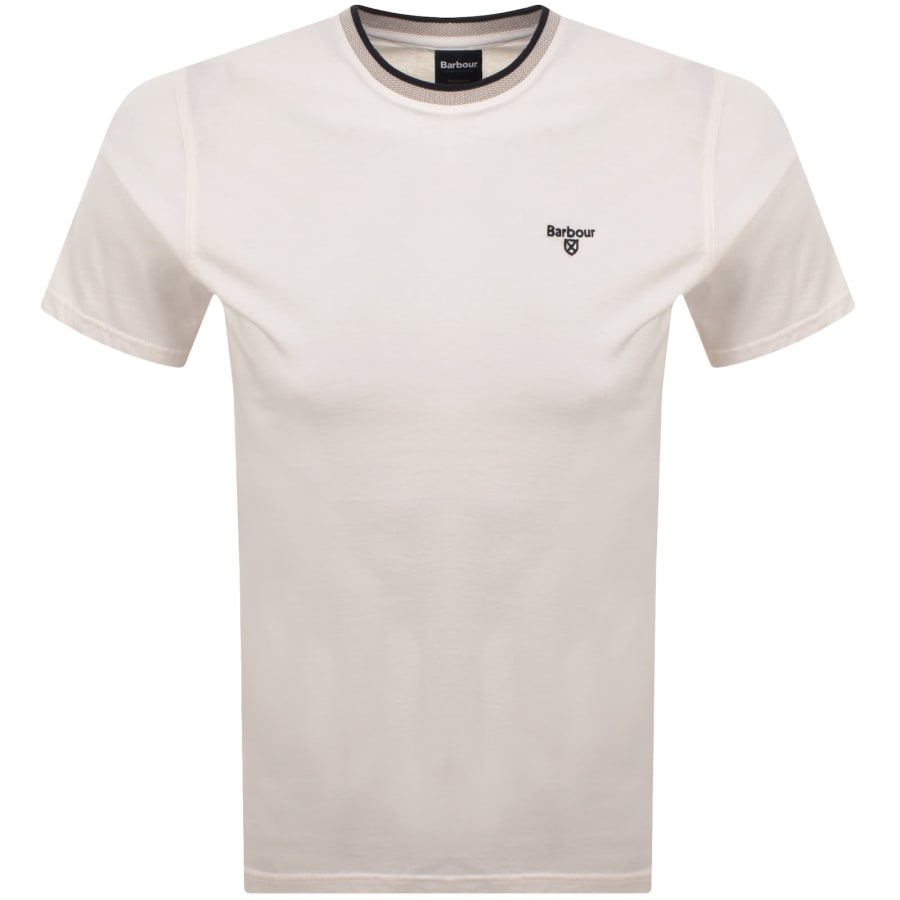 Image number 1 for Barbour Cornsay Tailored Fit T Shirt Cream