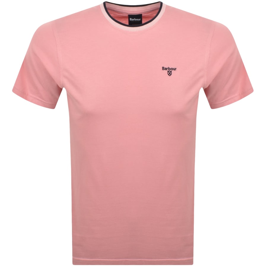 Image number 1 for Barbour Cornsay Tailored Fit T Shirt Pink
