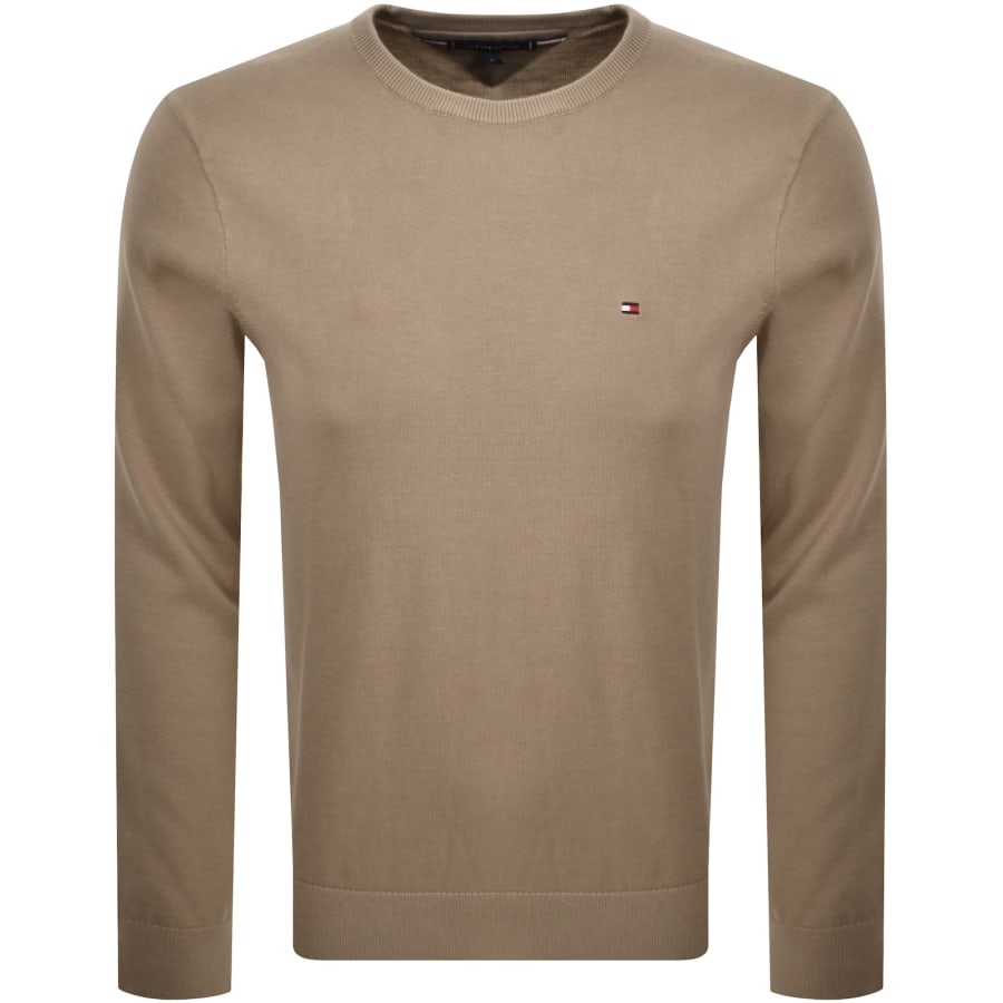 Image number 1 for Tommy Hilfiger Essential Knit Jumper Brown