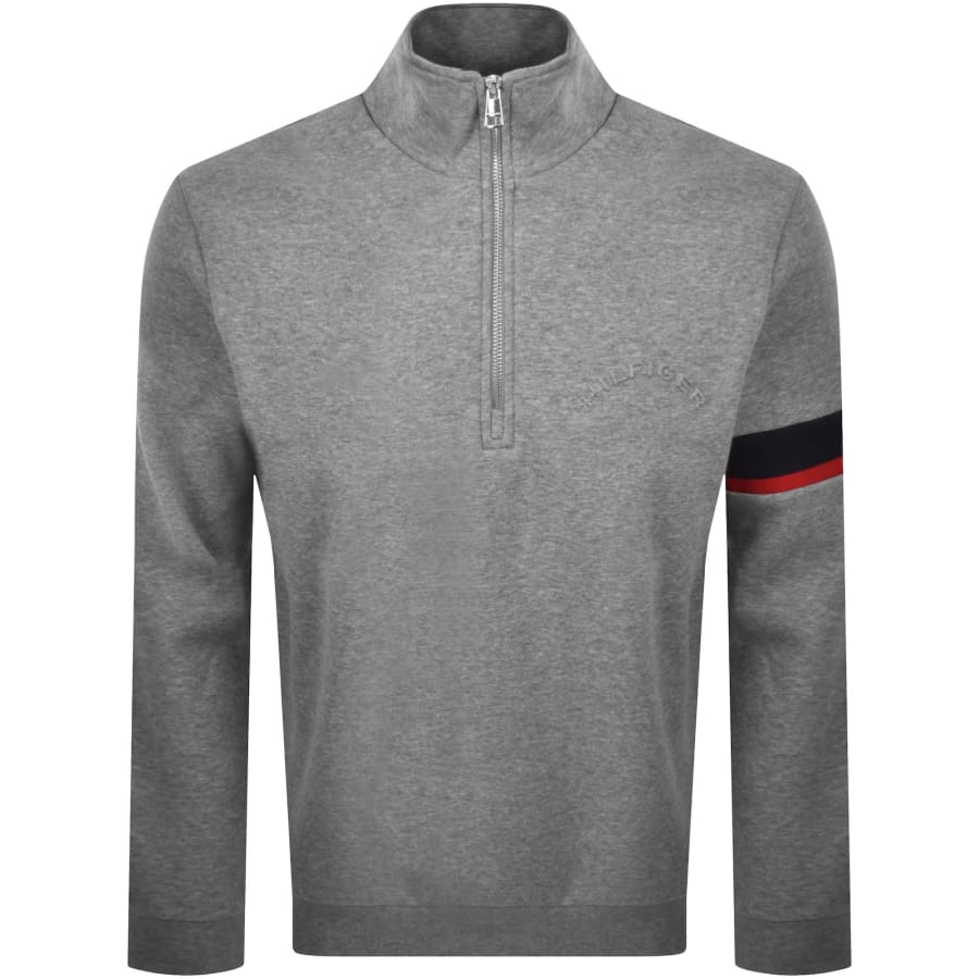 Image number 1 for Tommy Hilfiger Insert Sweatshirt Grey