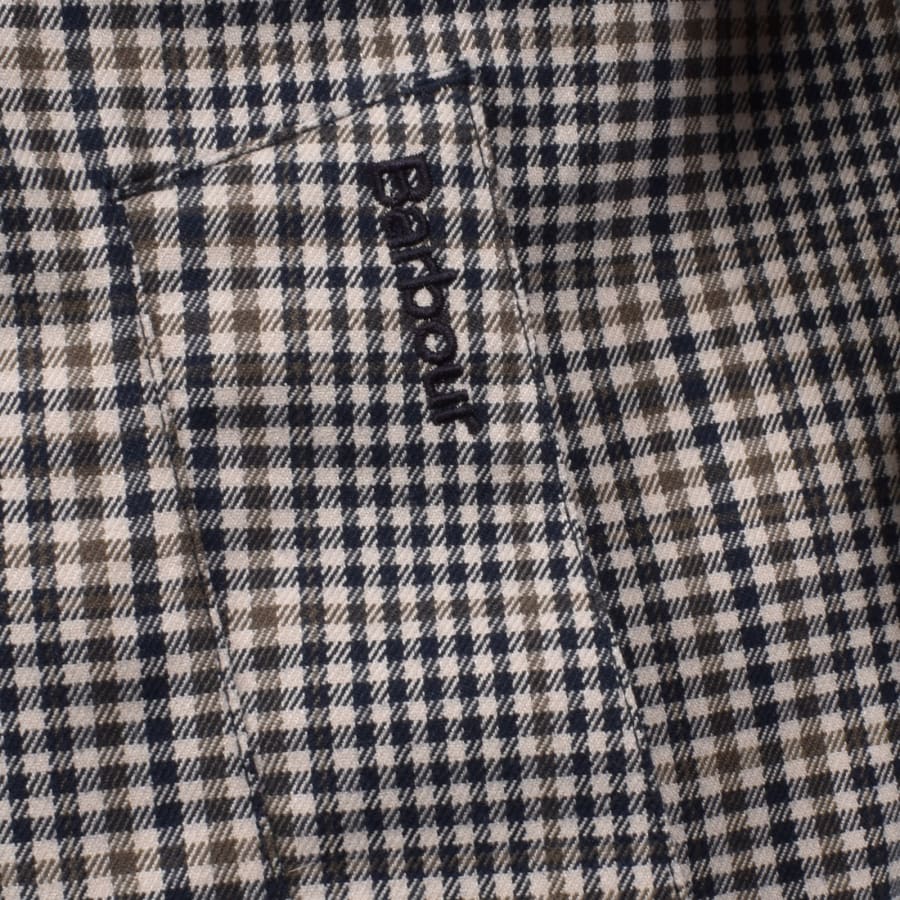 Image number 3 for Barbour Check Rokig Waterproof Jacket Beige